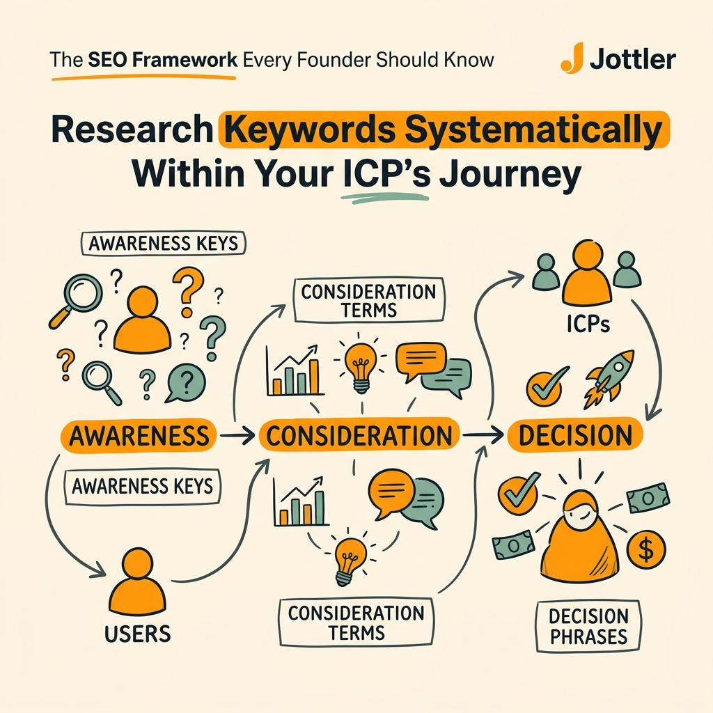Research Keywords Systematically Within Your ICP's Journey