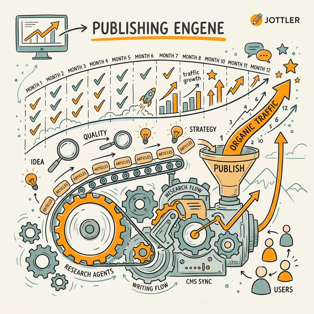 Publishing Cadence and Consistency: The Real Engine of 12-Month Growth