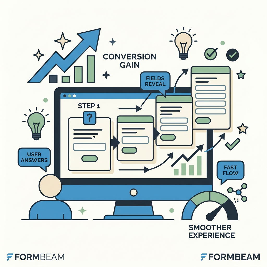 Why Do Progressive Fields Improve Conversion Rates?