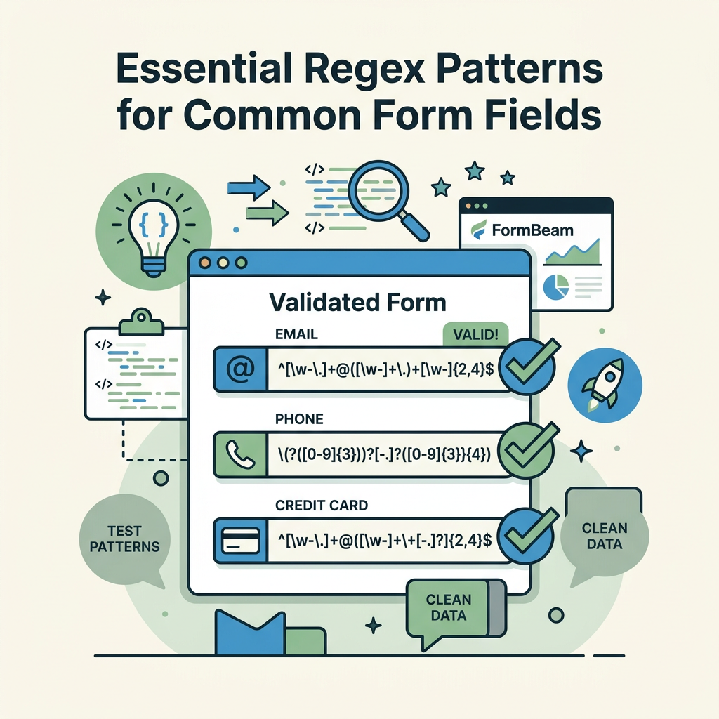 Essential Regex Patterns for Common Form Fields