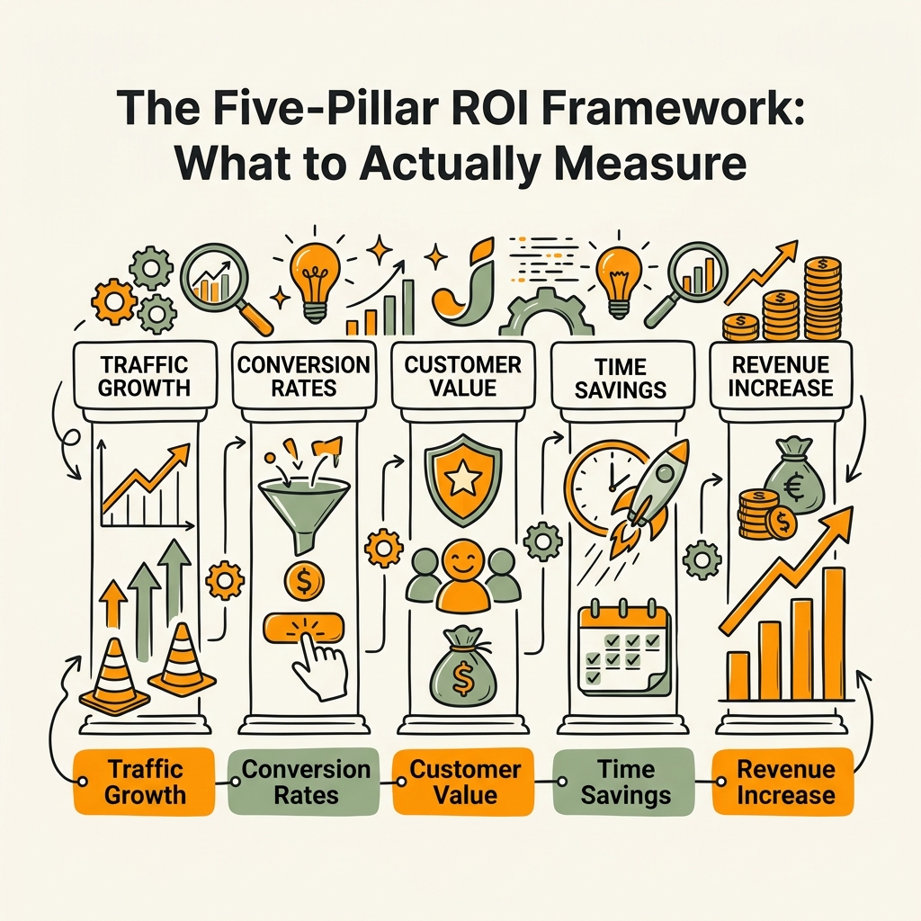 The Five-Pillar ROI Framework: What to Actually Measure