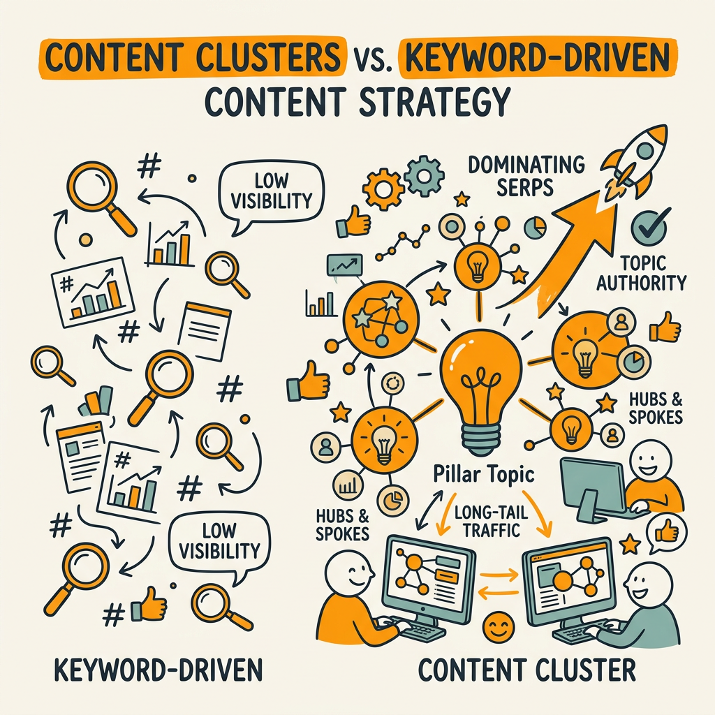 Content Clusters vs. Keyword-Driven Content Strategy