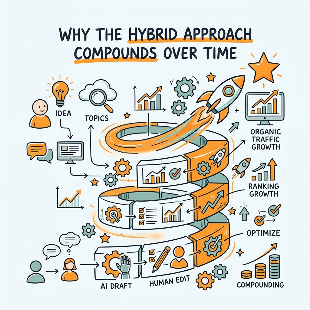 Why the Hybrid Approach Compounds Over Time
