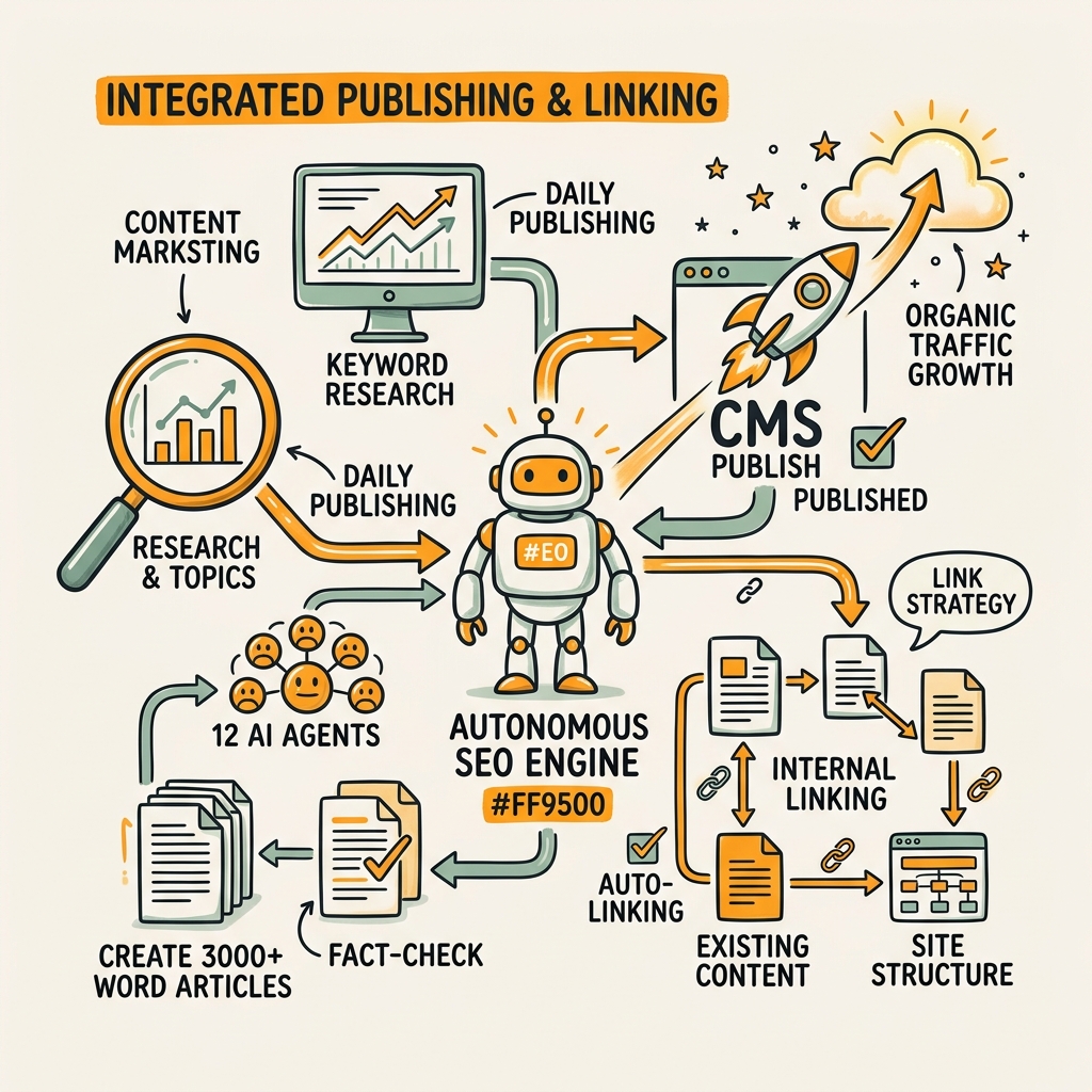 How Should AI SEO Tools Handle Publishing and Internal Linking?
