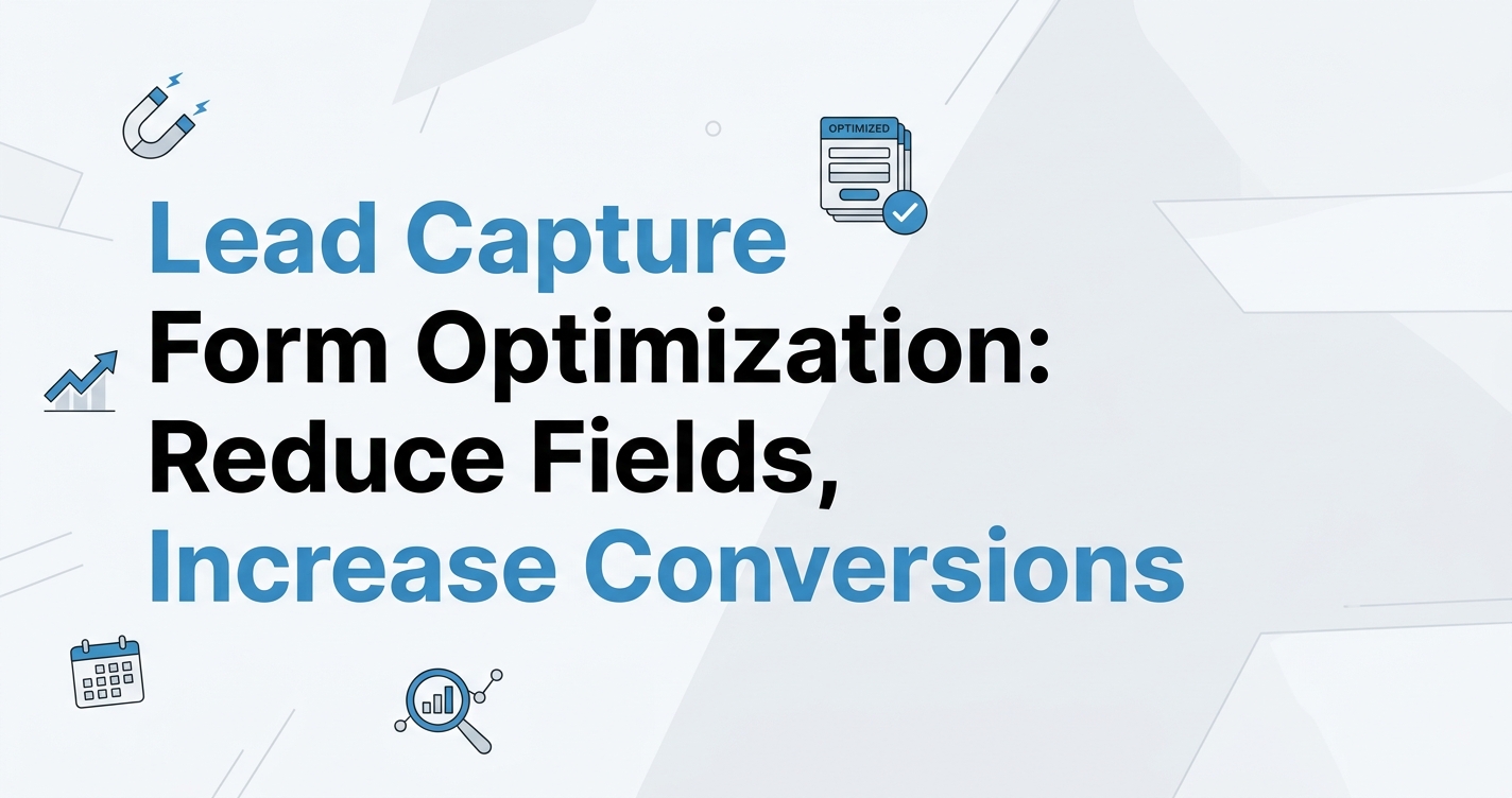 Lead Capture Form Optimization: Reduce Fields, Increase Conversions