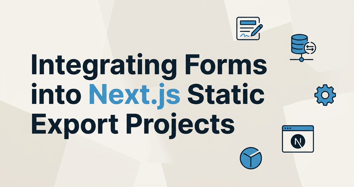 Integrating Forms into Next.js Static Export Projects