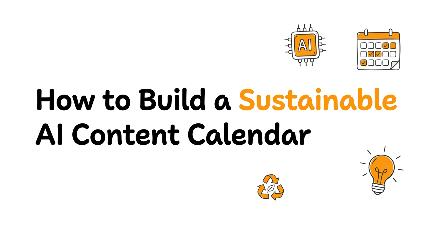 How to Build a Sustainable AI Content Calendar