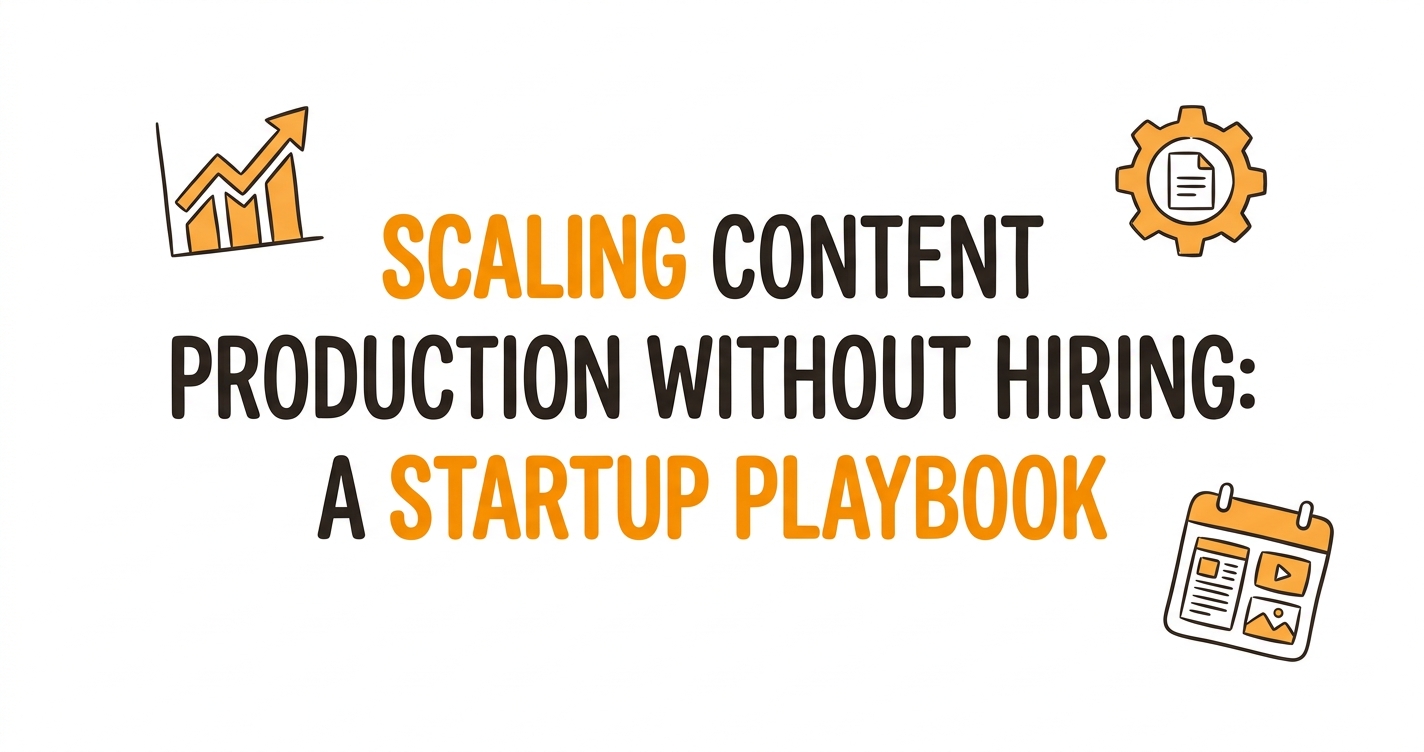 Scaling Content Production Without Hiring: A Startup Playbook