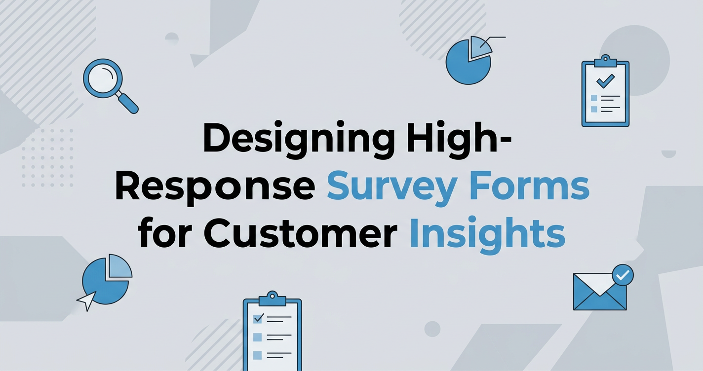 Designing High-Response Survey Forms for Customer Insights