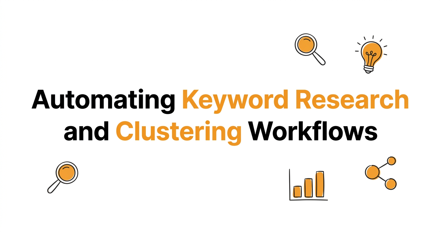 Automating Keyword Research and Clustering Workflows