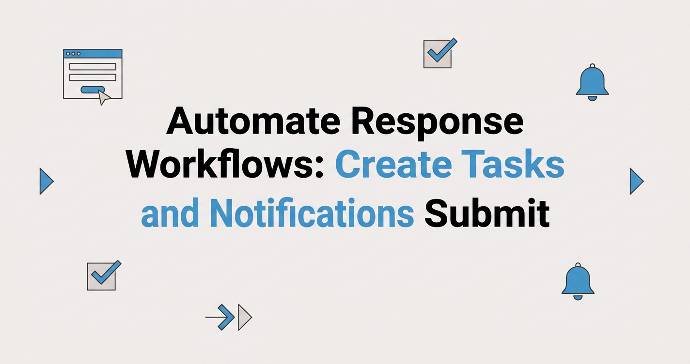 Automate Response Workflows: Create Tasks and Notifications on Submit