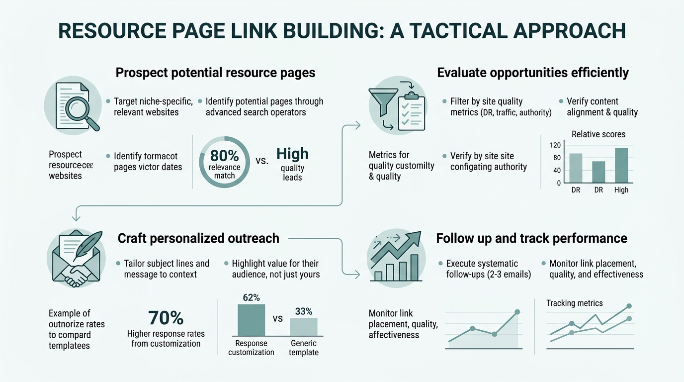 Resource Page Link Building: A Tactical Approach infographic