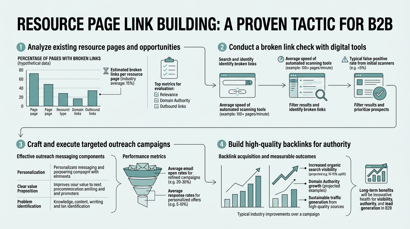 Resource Page Link Building: A Proven Tactic for B2B infographic