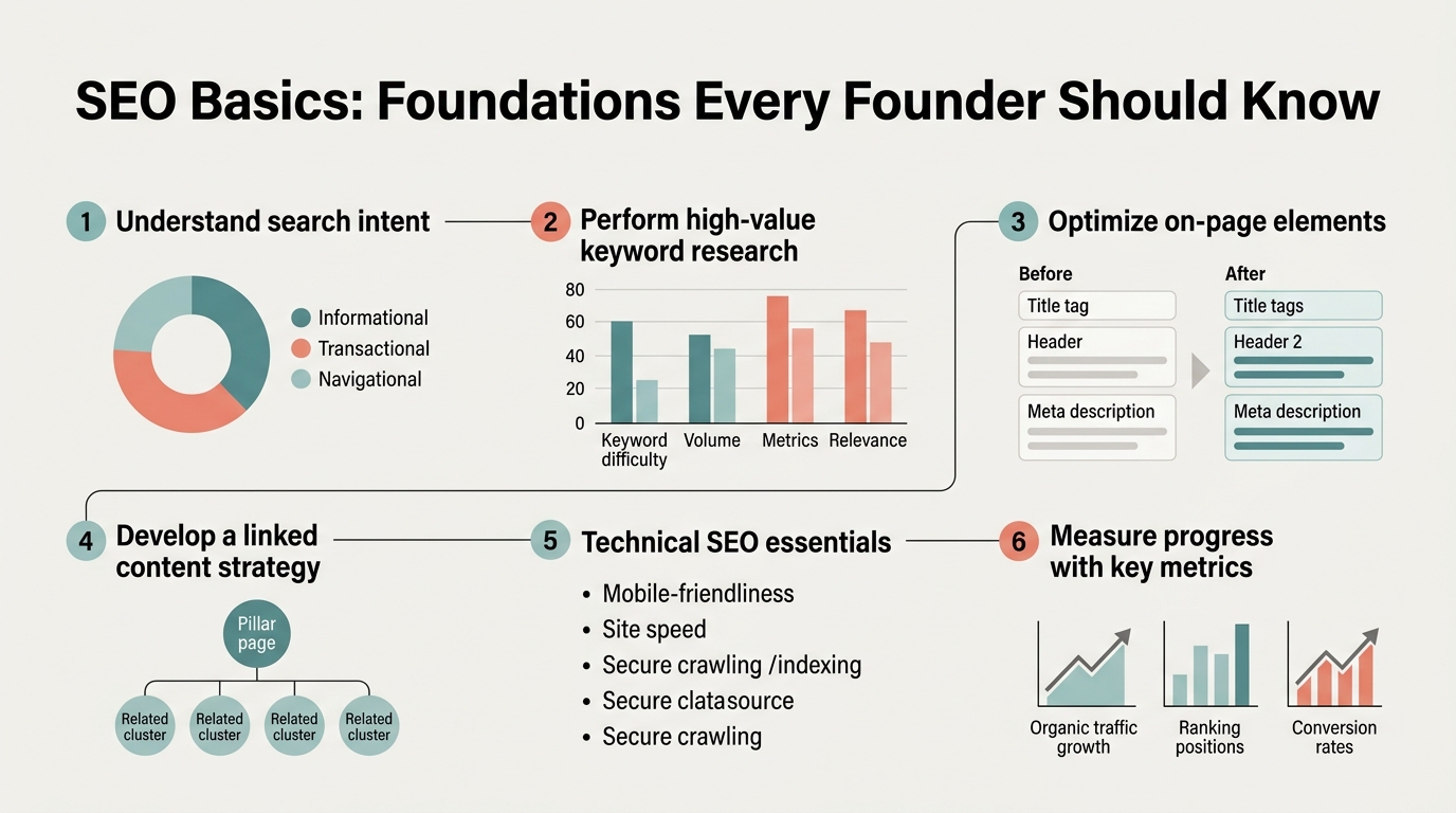 SEO Basics: Foundations Every Founder Should Know infographic