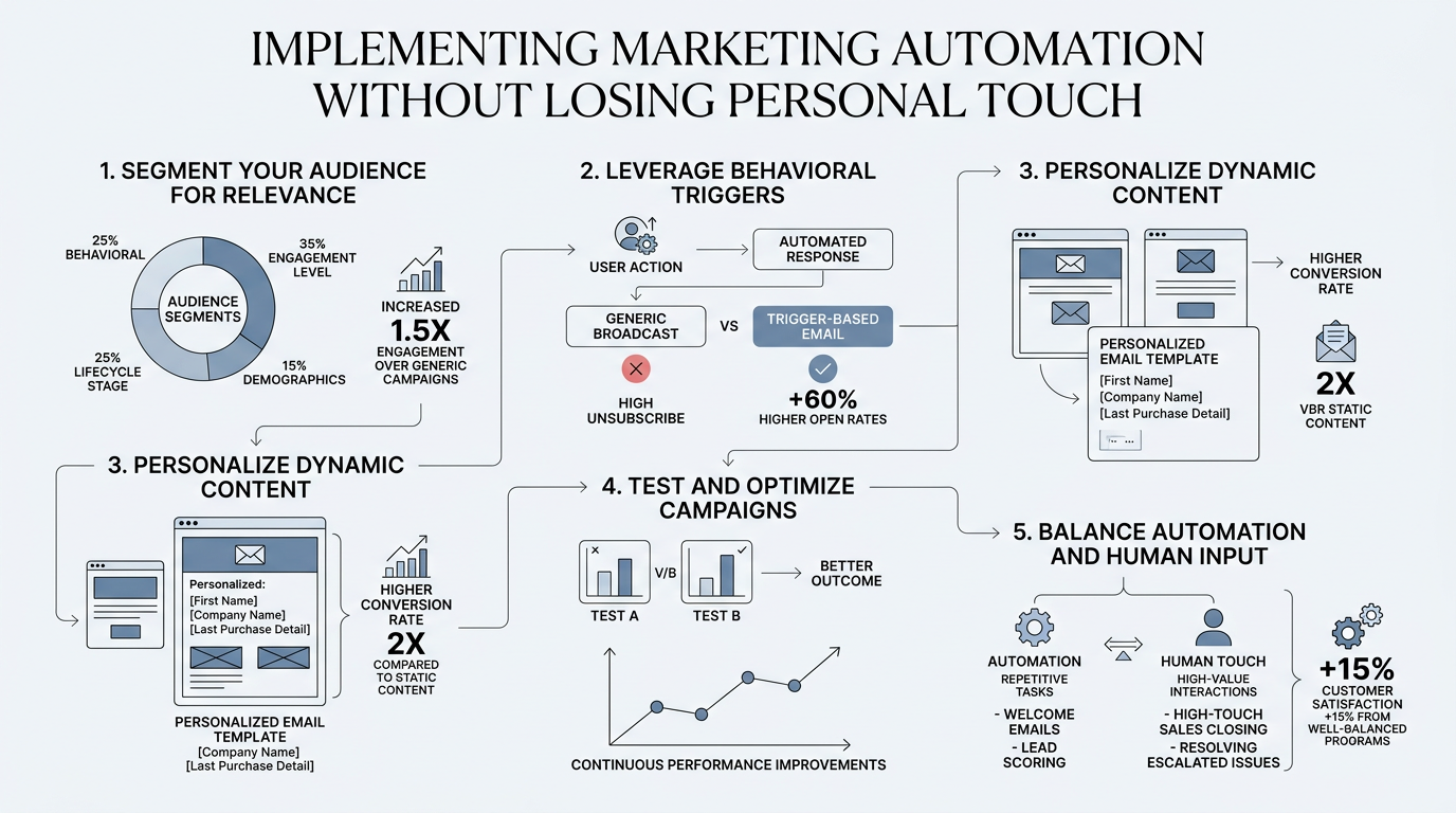 Implementing Marketing Automation Without Losing Personal Touch infographic