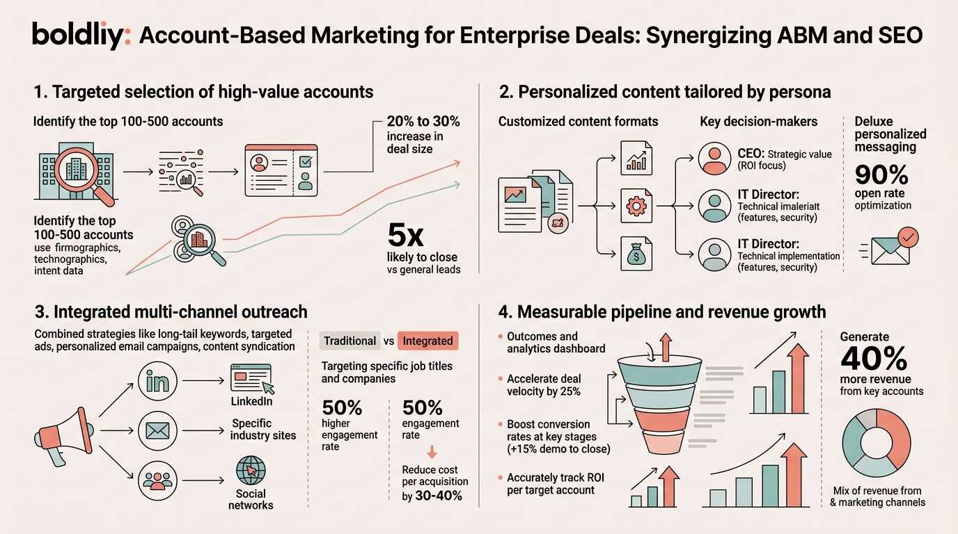 Account-Based Marketing: SEO for Enterprise Deals infographic