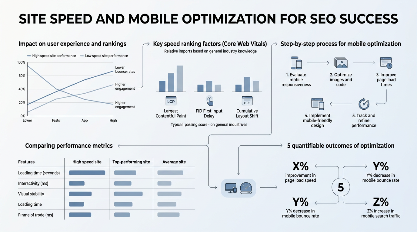 Site Speed and Mobile Optimization for SEO Success infographic