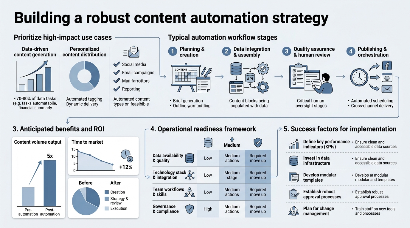 Building a Robust Content Automation Strategy infographic