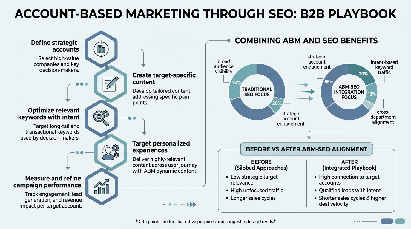 Account-Based Marketing Through SEO: B2B Playbook infographic