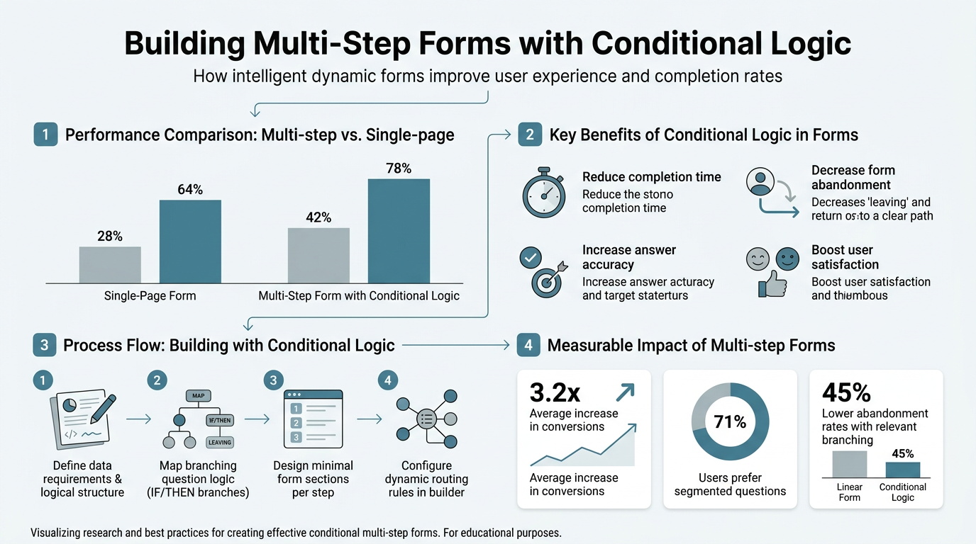 Building Multi-Step Forms with Conditional Logic infographic