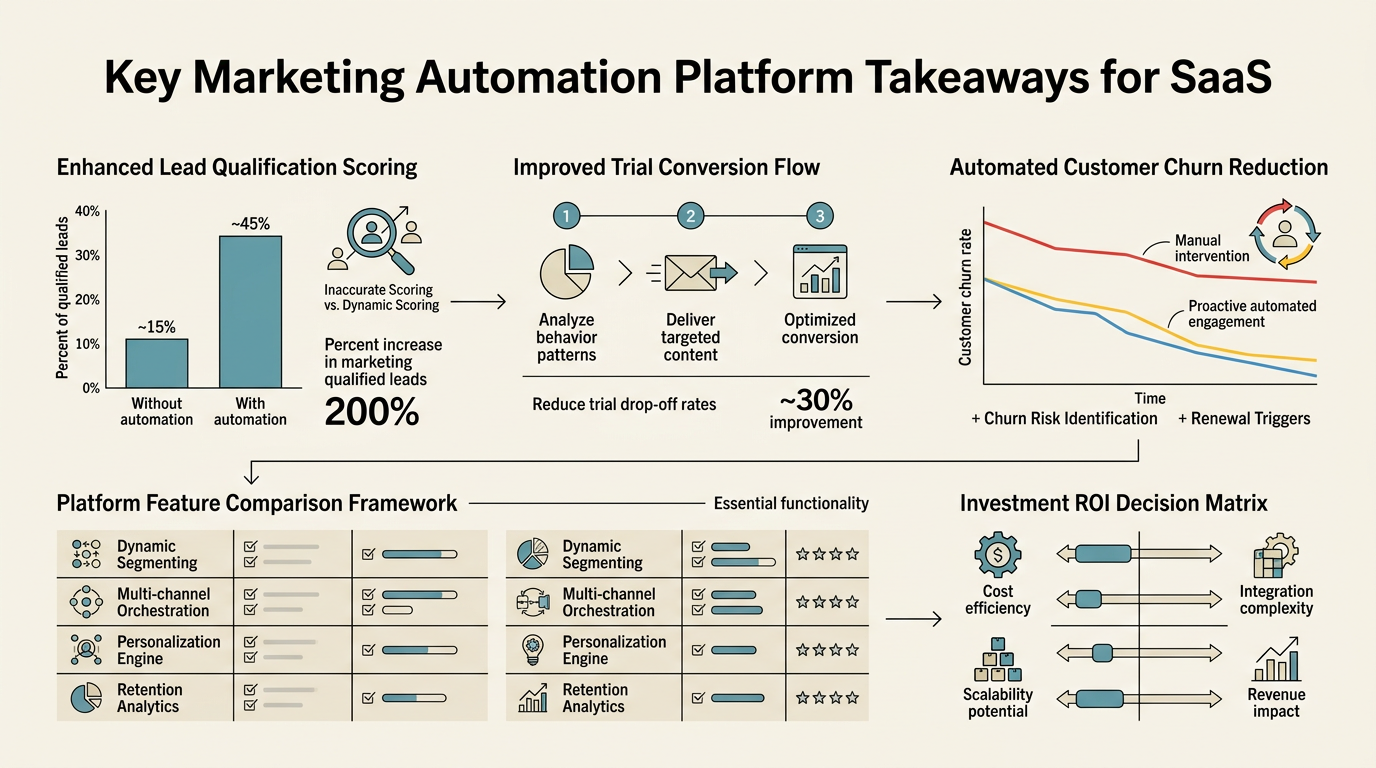 Best Marketing Automation Platforms for SaaS infographic