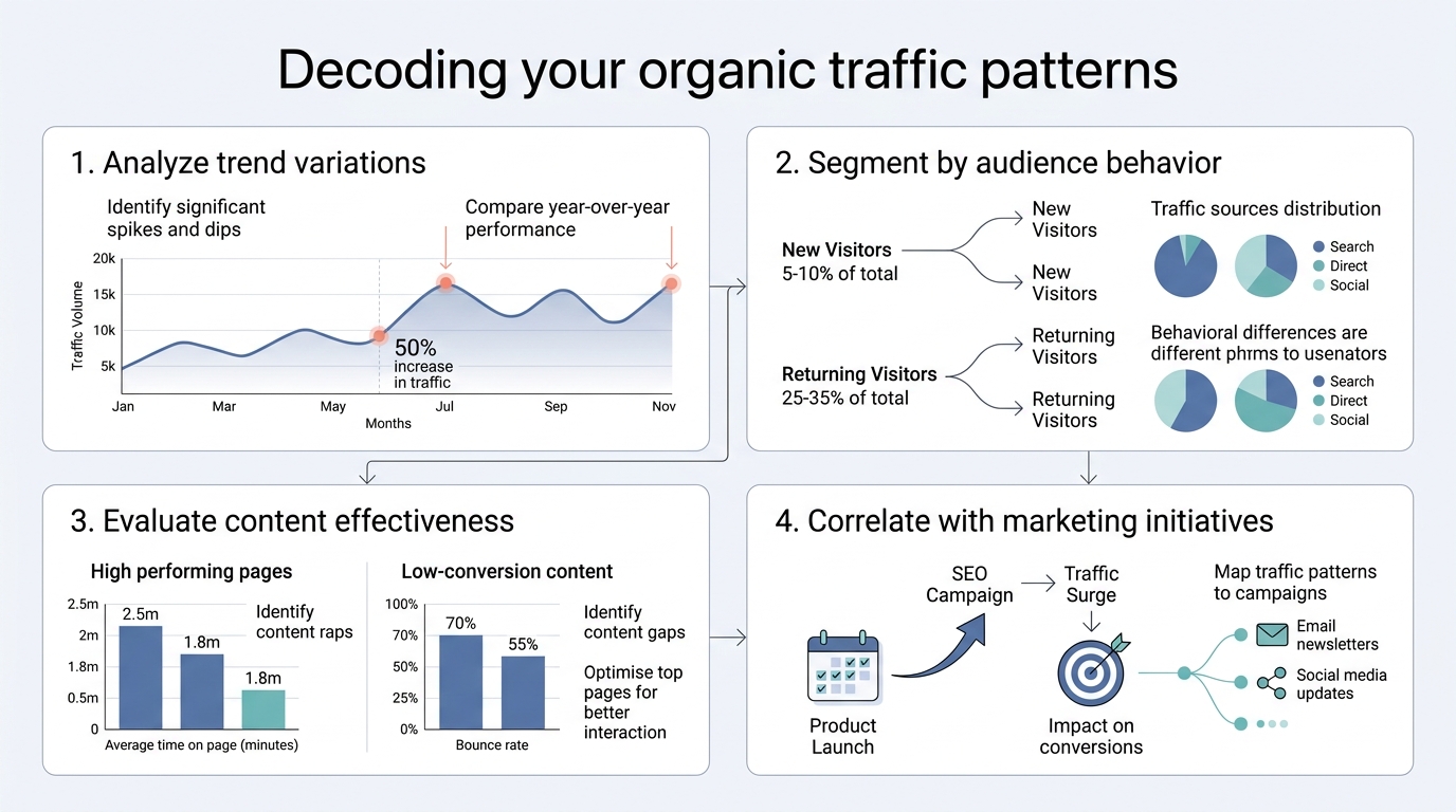 Decoding Your Organic Traffic Patterns infographic