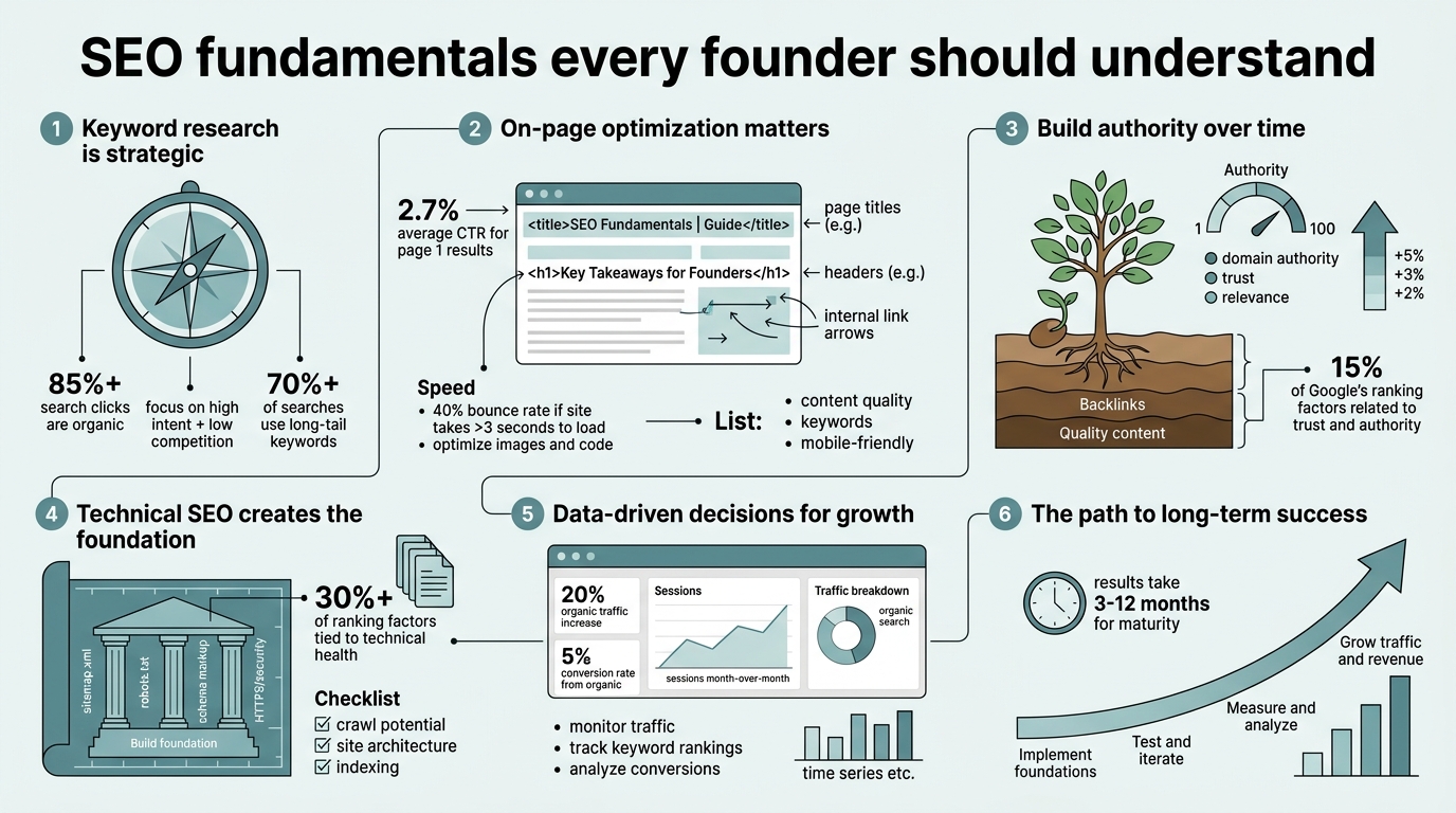 SEO Fundamentals Every Founder Should Understand infographic