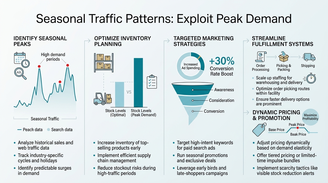 Seasonal Traffic Patterns: Exploit Peak Demand infographic