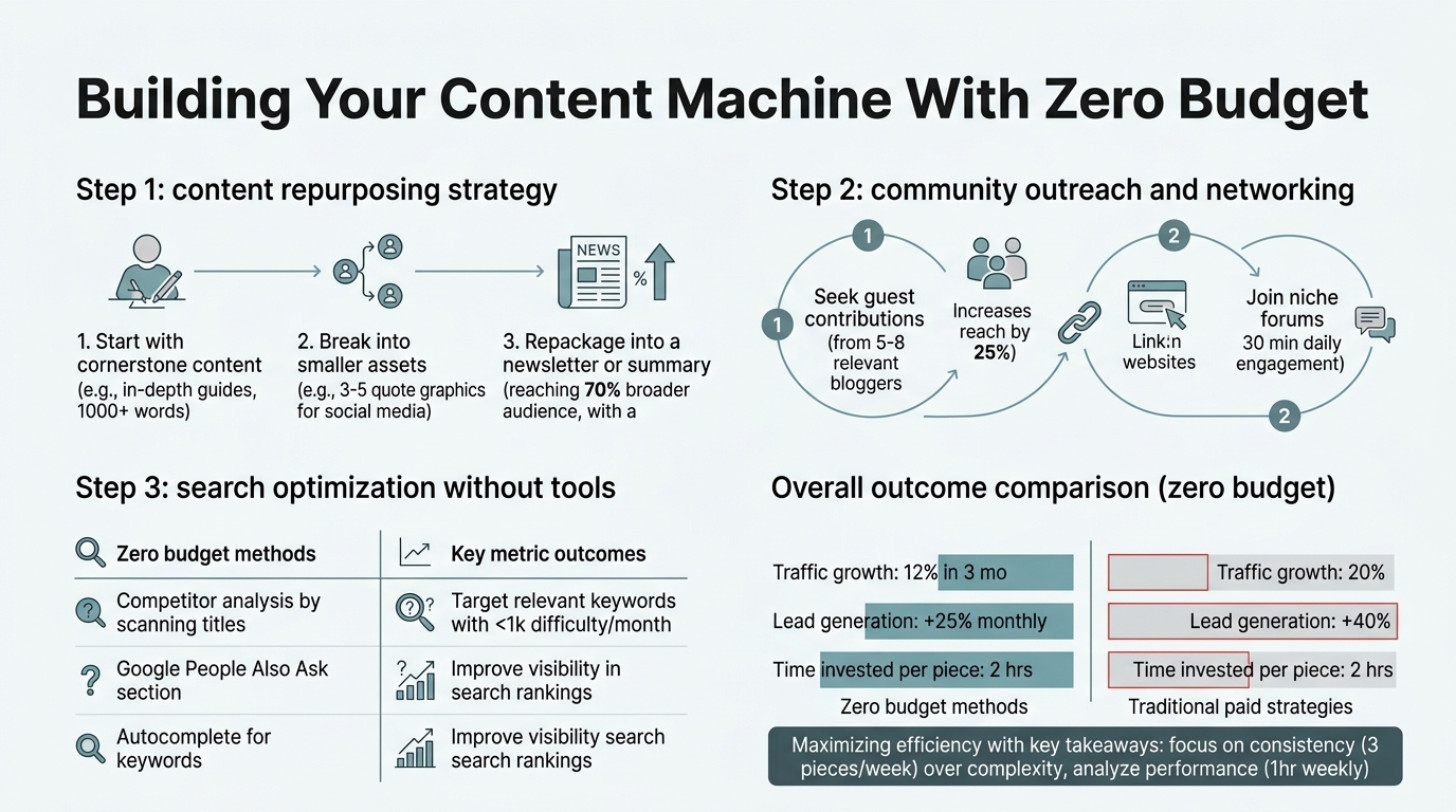 Building Your Content Machine With Zero Budget infographic
