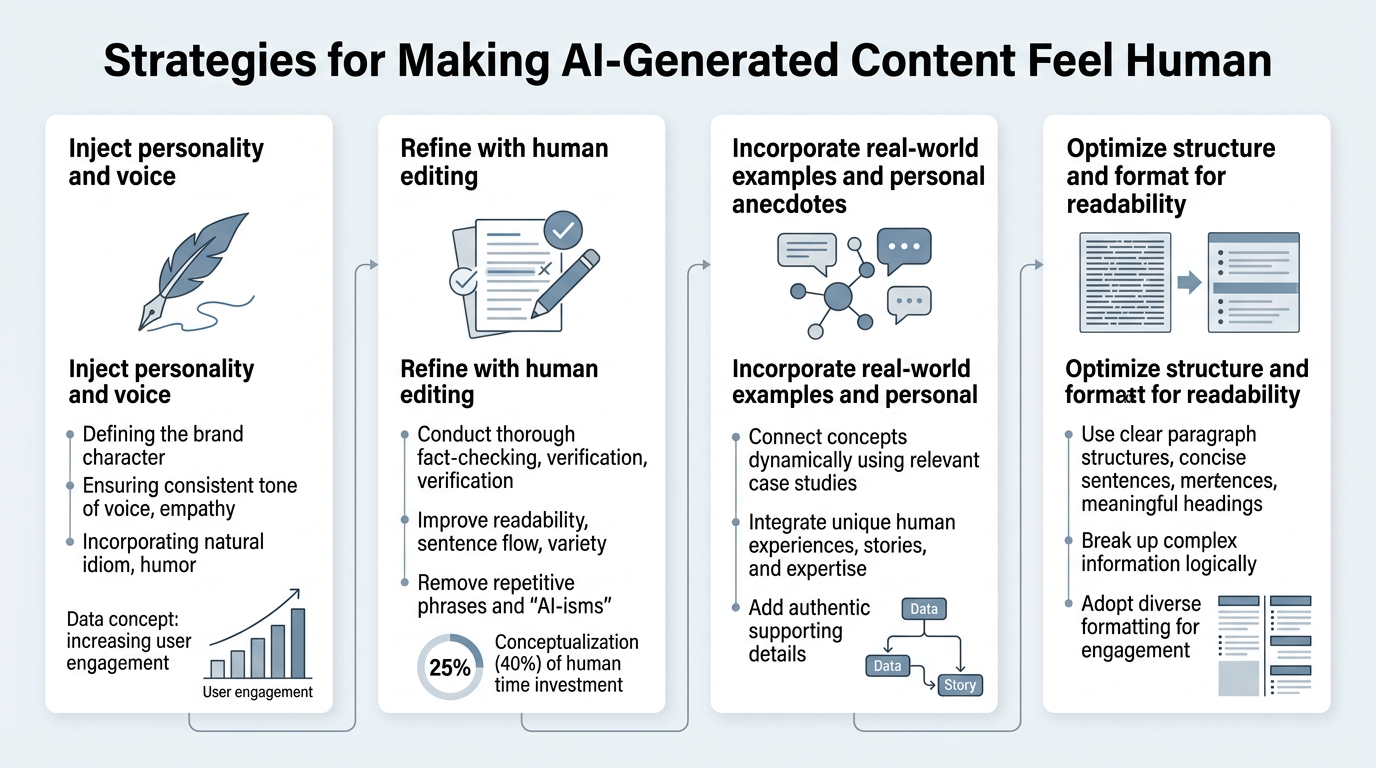 Making AI-Generated Content Feel Human infographic