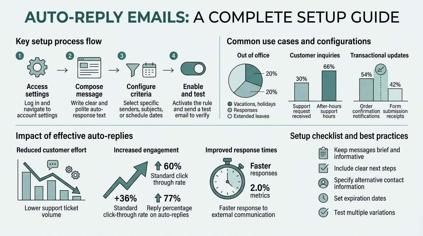 Auto-Reply Emails: A Complete Setup Guide infographic
