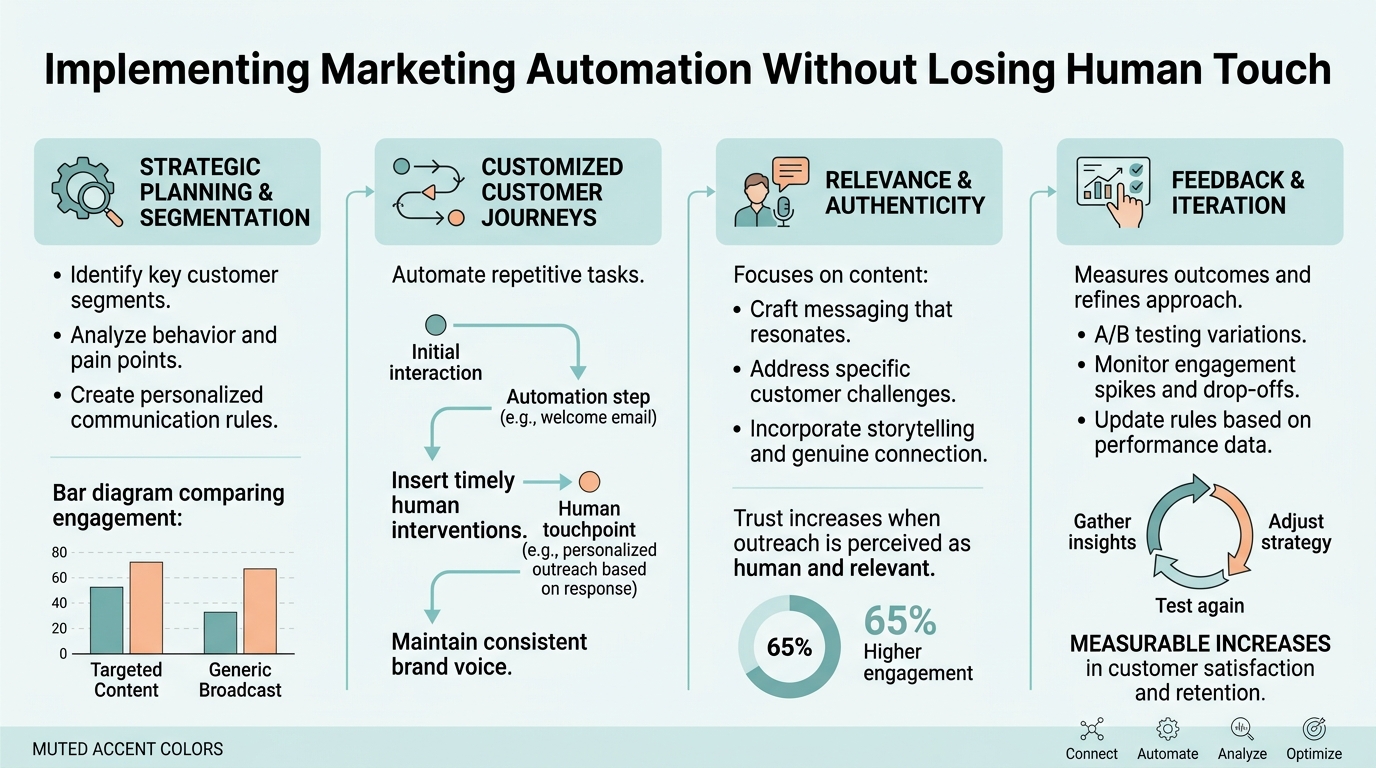 Implementing Marketing Automation Without Losing Human Touch infographic