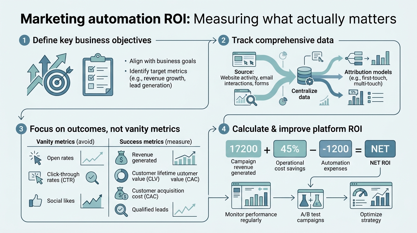 Marketing Automation ROI: Measuring What Actually Matters infographic